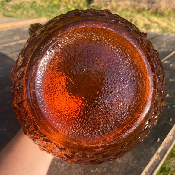 Vintage Anchor Hocking amber glass pitcher - Picture 7 of 12